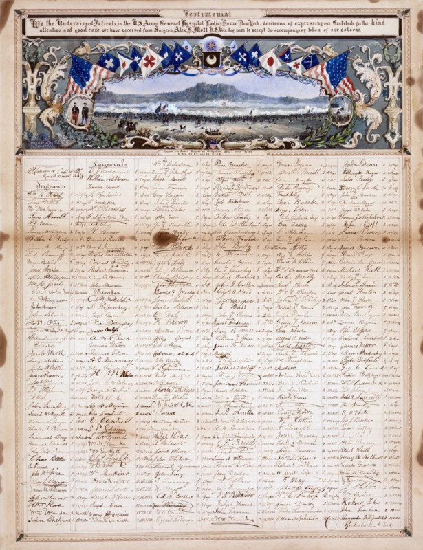 Colour documentation of the Capture of a Rebel Brigade at Gettysberg