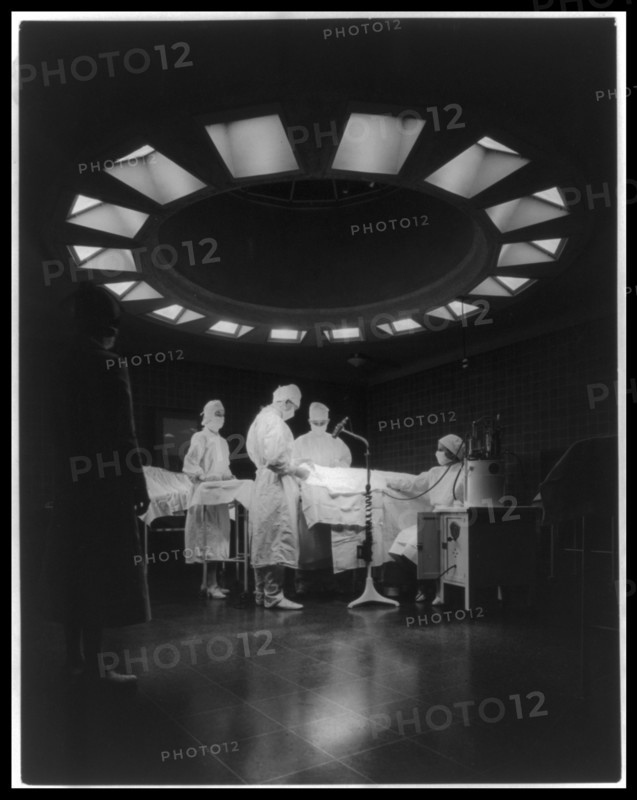 Photograph of an operating table
