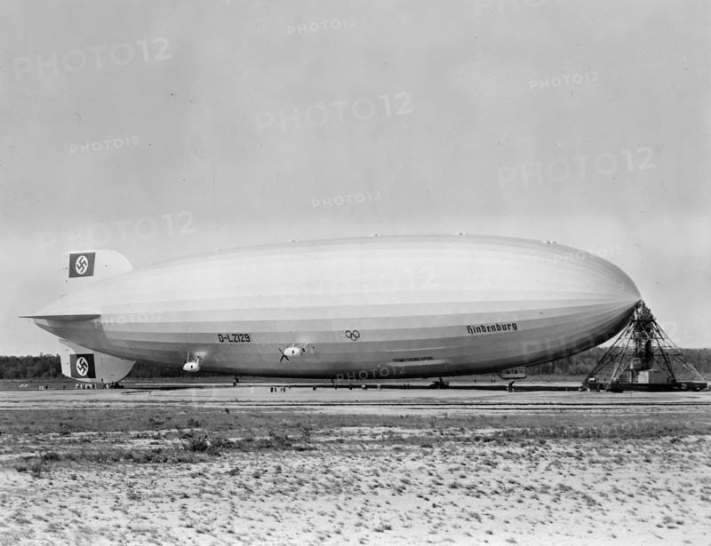 Photograph of the Hindenburg Airship 1936