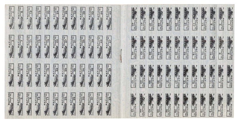 Copy of a World War Two US Ration Booklet