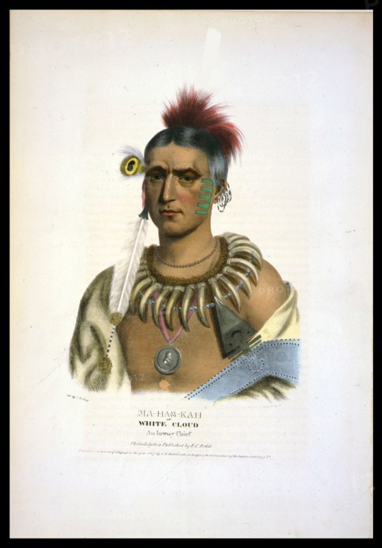 Ma-Has-Kah or White Cloud, an Ioway chief,