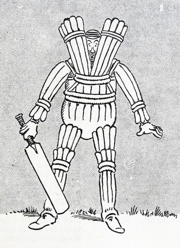 An over padded cricketer