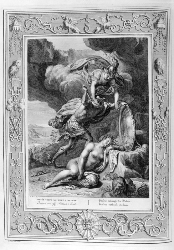 In Greek mythology, Perseus cuts of Medusa the Gorgon's head