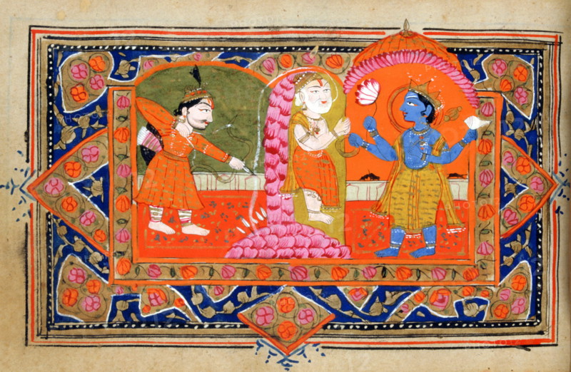 18th century Indian manuscript about the life of Krishna