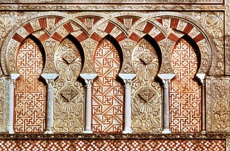 Detailed architectural feature from the Mosque–Cathedral of Córdoba