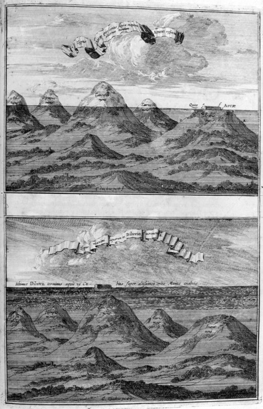 The great flood from Arca Noe,