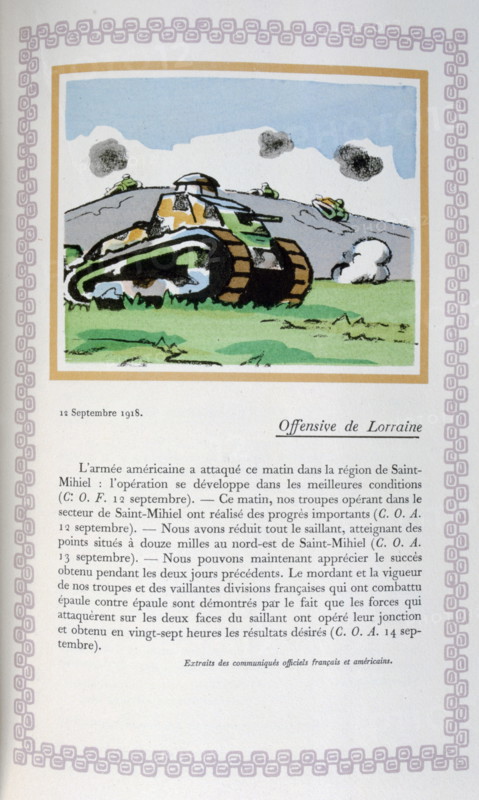 Tank during the battle in Lorraine