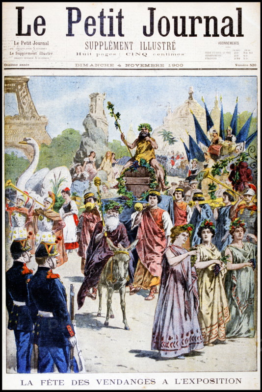 Procession celebrating the grape harvest, at the Exposition Universelle of 1900