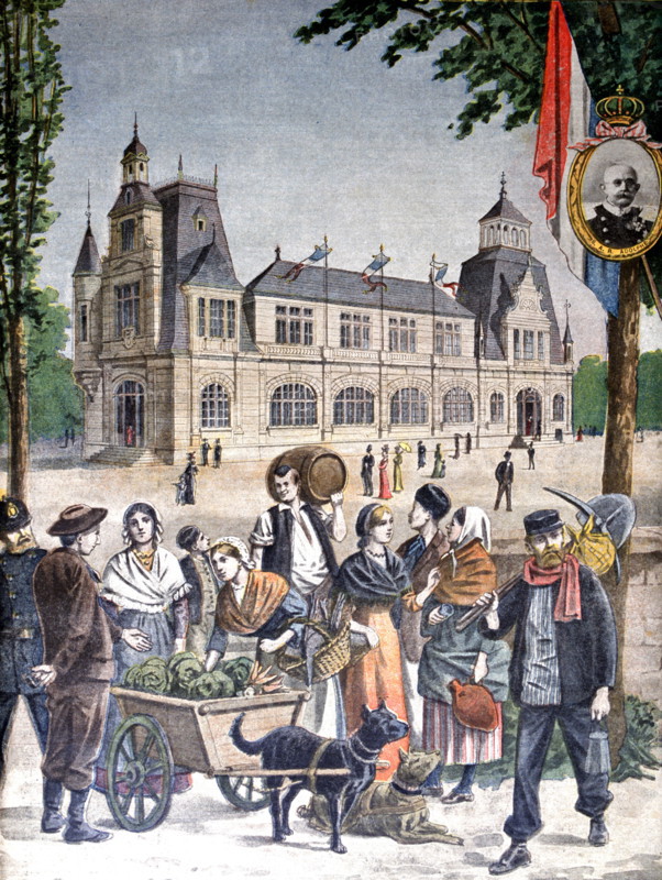 Illustration showing the Duchy of Luxembourg Pavilion, at the Exposition Universelle of 1900