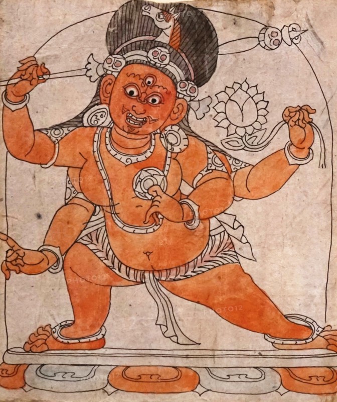 Consecration Drawing depicting the Gautama Buddha, also known as Siddhartha Gautama, Shakyamuni Buddha, on whose teachings Buddhism was founded