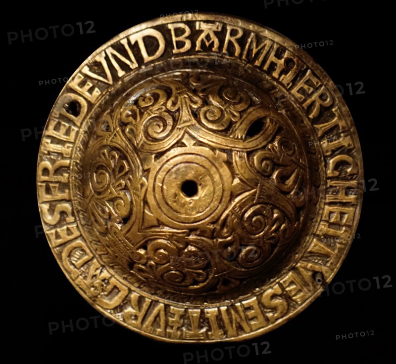 Saddle ornaments, crupper bosses and plaques, 17th-18th century, Icelandic, engraved with prayers and decoration