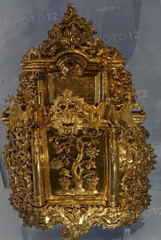Silver gilt Torah shield and pointer
