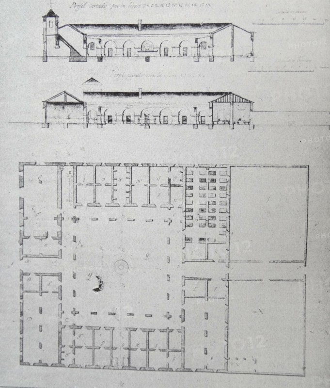 Architectural plans for the Comayagua Hospital in Honduras
