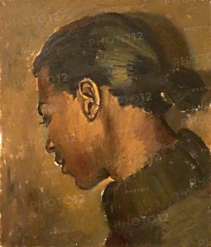 Painting titled 'To Tell Them Where It's Got To' by Lynette Yiadom-Boakye
