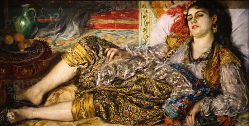 Painting titled 'Odalisque' by Pierre-Auguste Renoir