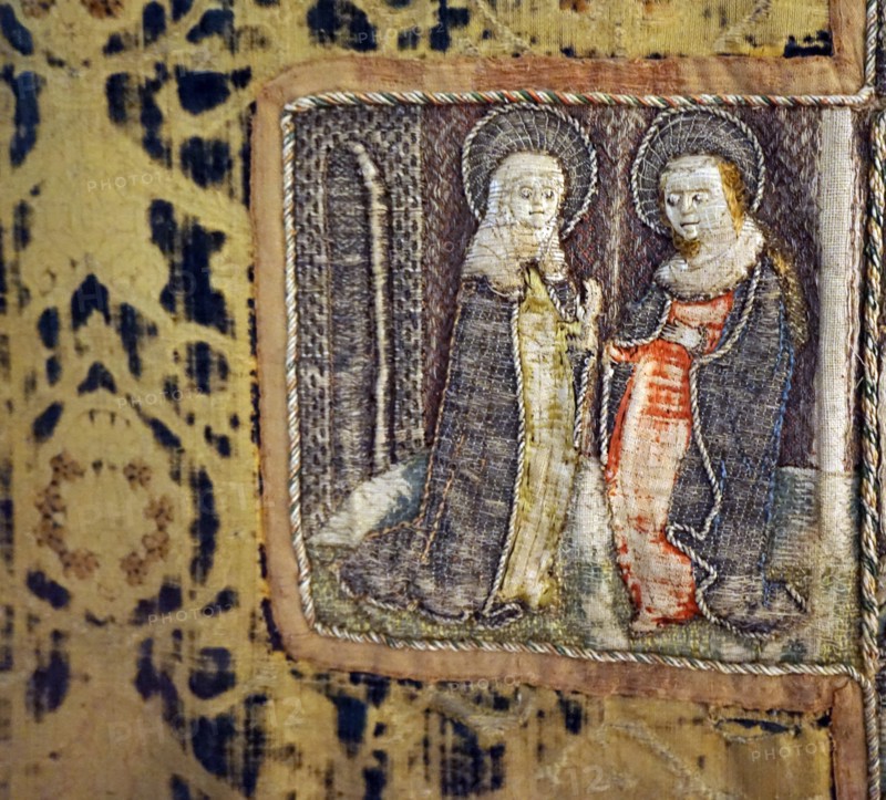 Jón Arason's Chasuble, an ornate sleeveless outer vestment worn by a Catholic or High Anglican priest when celebrating Mass