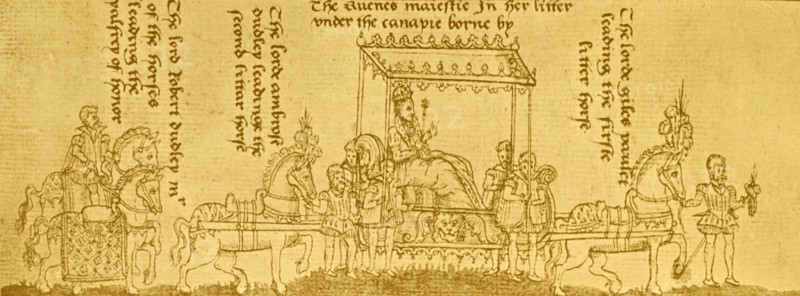 Engraving depicting Queen Elizabeth I