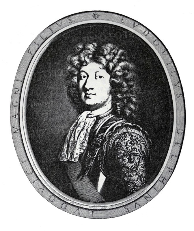 Engraved portrait of Louis, Grand Dauphin