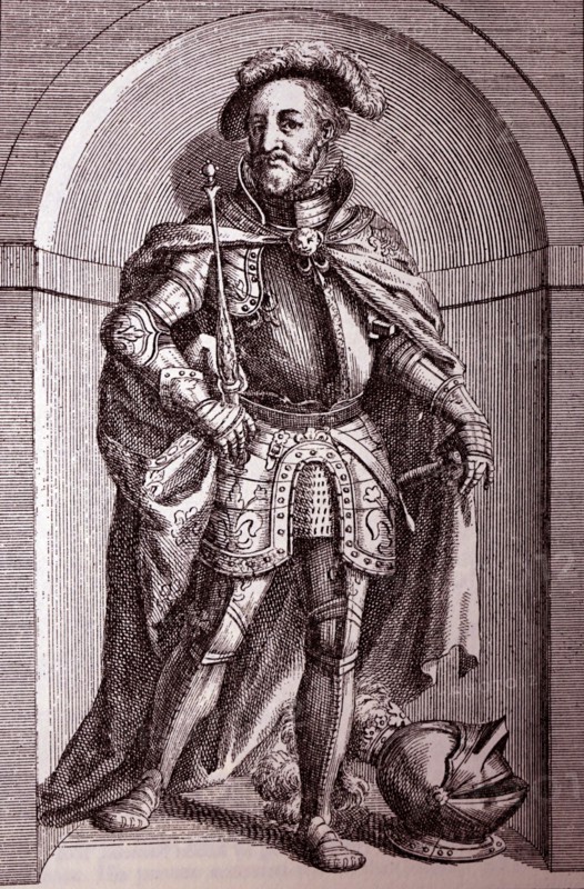 Engraved portrait of Francis I of France