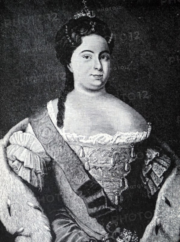 Engraved portrait of Catherine I of Russia