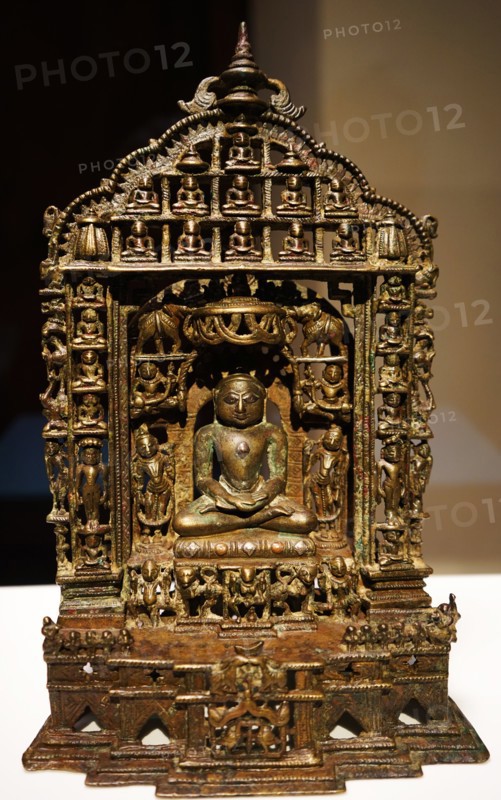 Set of twenty-four Jina images with Chandraprabha in the centre