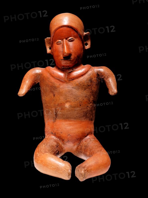 Ceramic seated figure from Mexico