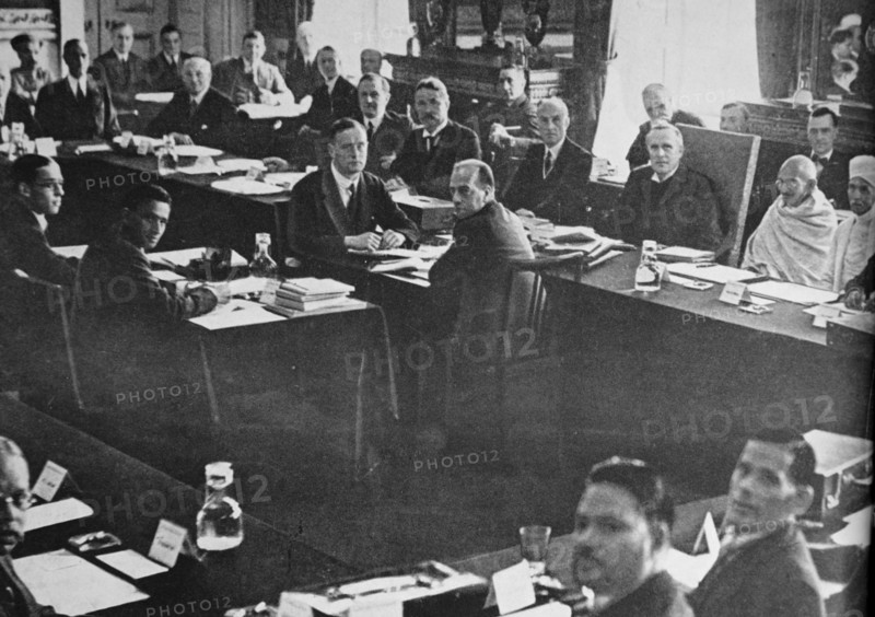 Mahatma Gandhi attends the Second Round Table Conference