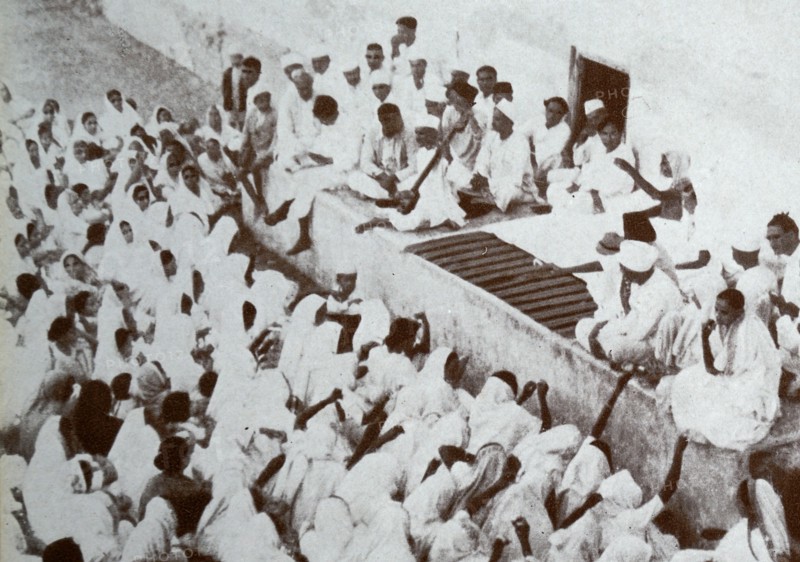 Scenes during Mahatma Gandhi’s famous Salt March