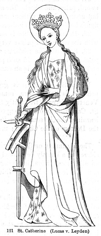 St Catherine of Alexandria by Lucas van Leyden