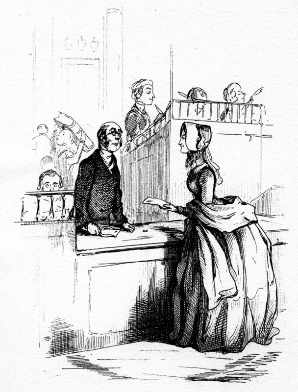 Illustration of 'Becky Sharp' by William Makepeace Thackeray