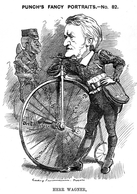 Cartoon of Wilhelm Richard Wagner