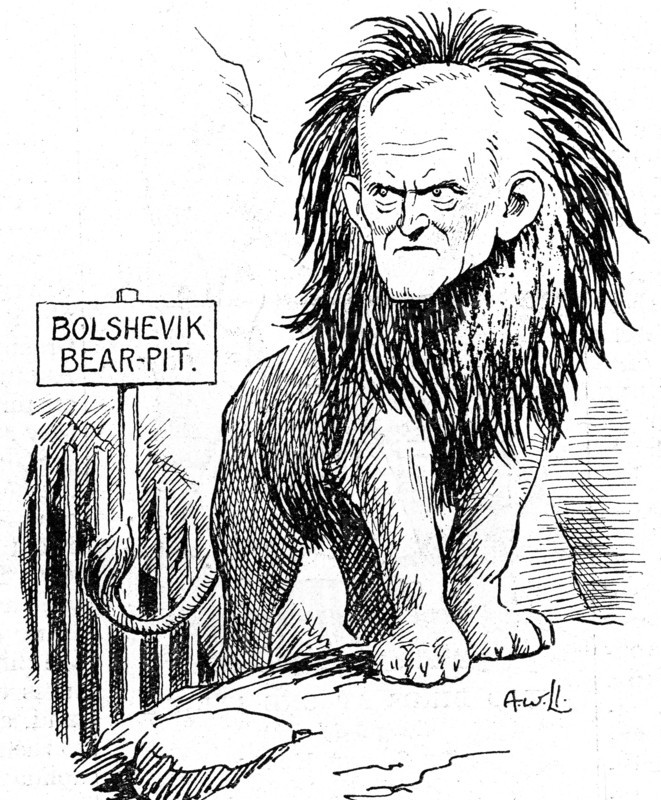 Punch cartoon from 1932, of Philip Snowden, 1st Viscount Snowden