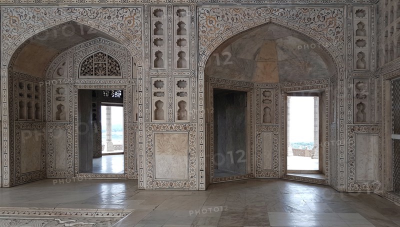 Agra Fort in the city of Agra, India
