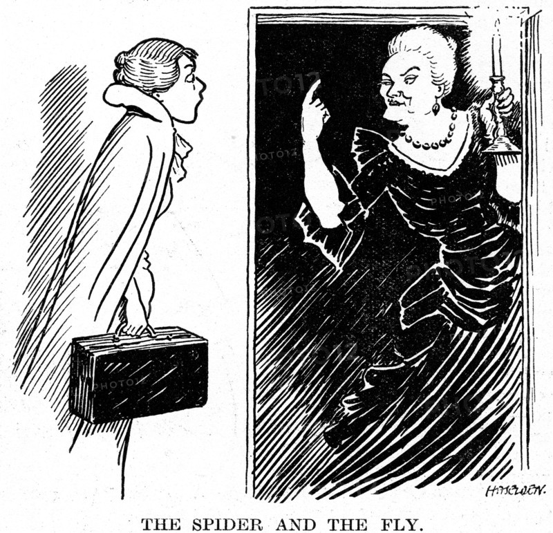 Cartoon of Sybil Thorndike