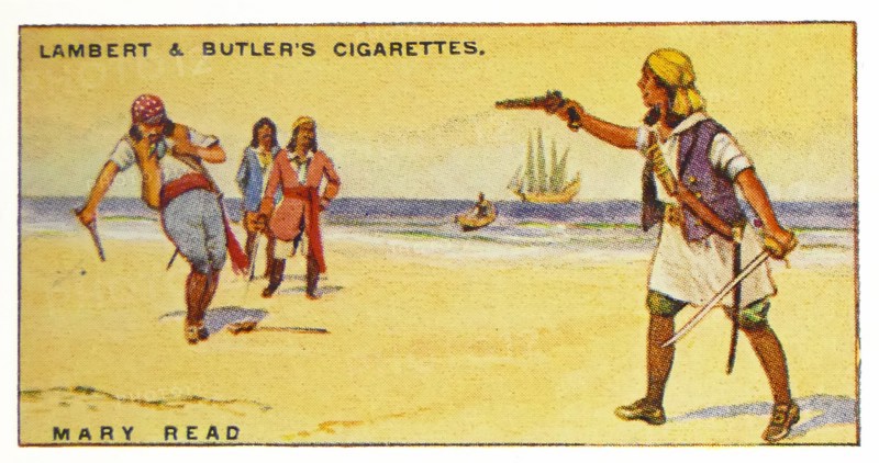 Lambert & Butler, Pirates & Highwaymen, cigarette card showing: Mary Read