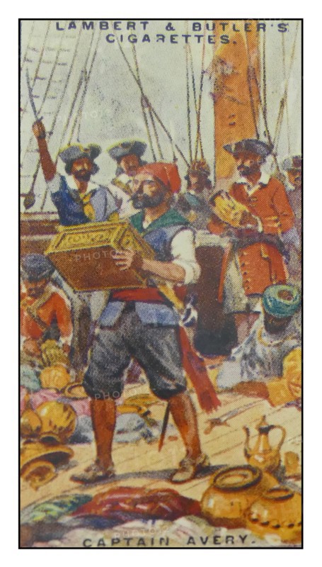 Lambert & Butler, Pirates & Highwaymen, cigarette card showing: Henry Avery, also Evory or Every,