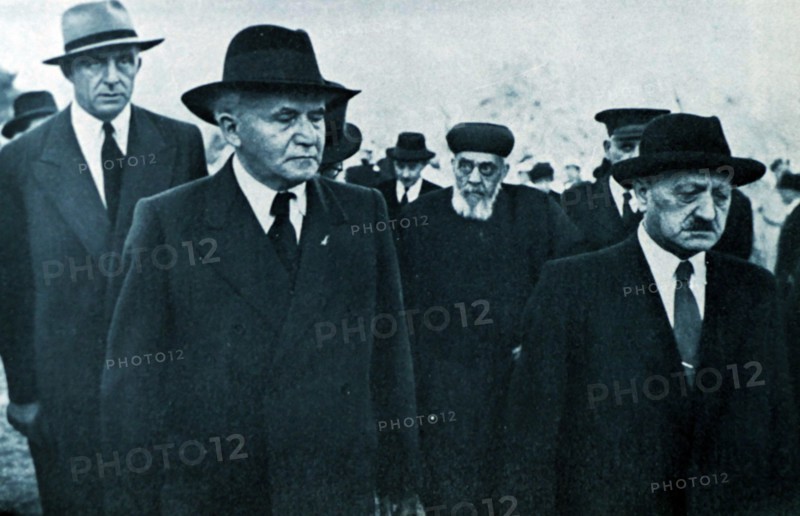 Israel's Prime Minister David Ben Gurion with Speaker of Knesset