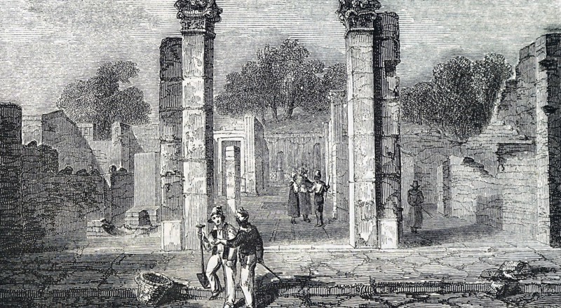 The entrance to the home of Sallust in Pompeii