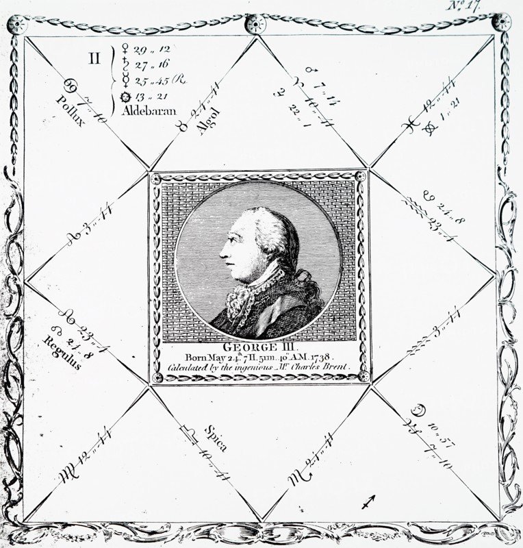 Nativity of King George III of the United Kingdom by Ebenezer Sibly