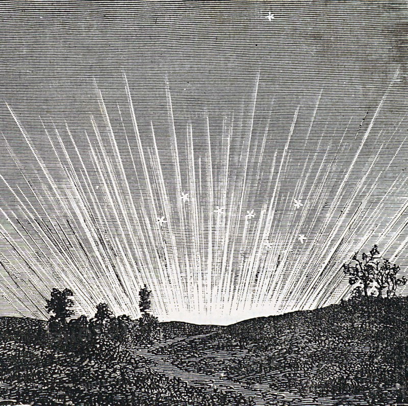 The Aurora Borealis observed from Berville-sur-Mer