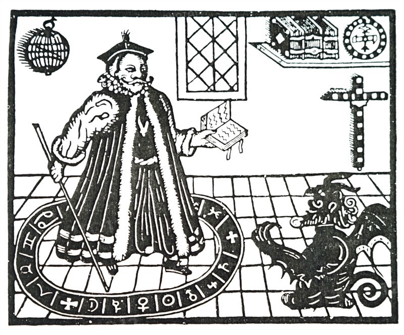 Mephistopheles appearing to Doctor Faustus from Christopher Marlowe's 'Doctor Faustus'