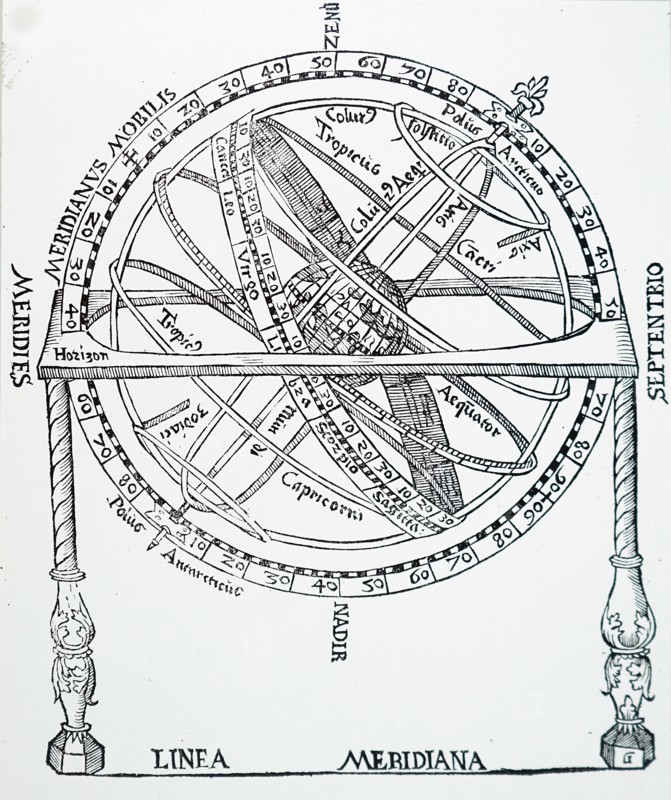 An armillary sphere
