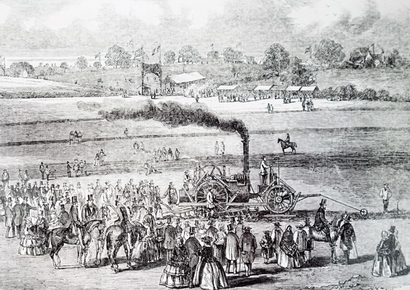 A demonstration of Boydell's steam plough