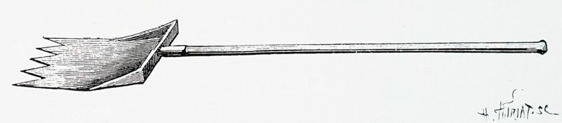 A reaping shovel