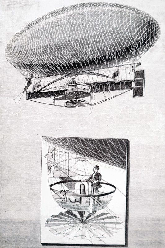 An airship designed by Peter C