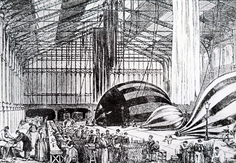 A balloon storage building in France