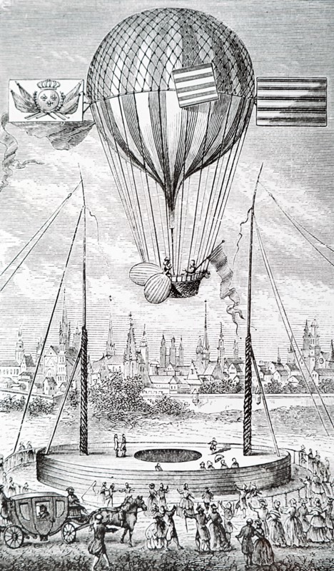 Louis-Bernard Guyton de Morveau's ascent from Dijon