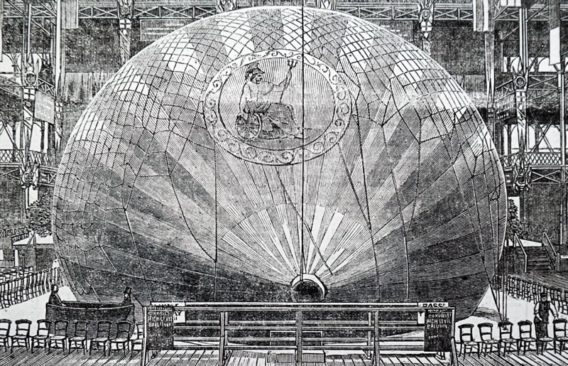 The filling of a balloon in England
