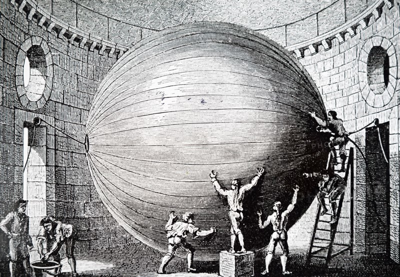 The varnishing of a balloon