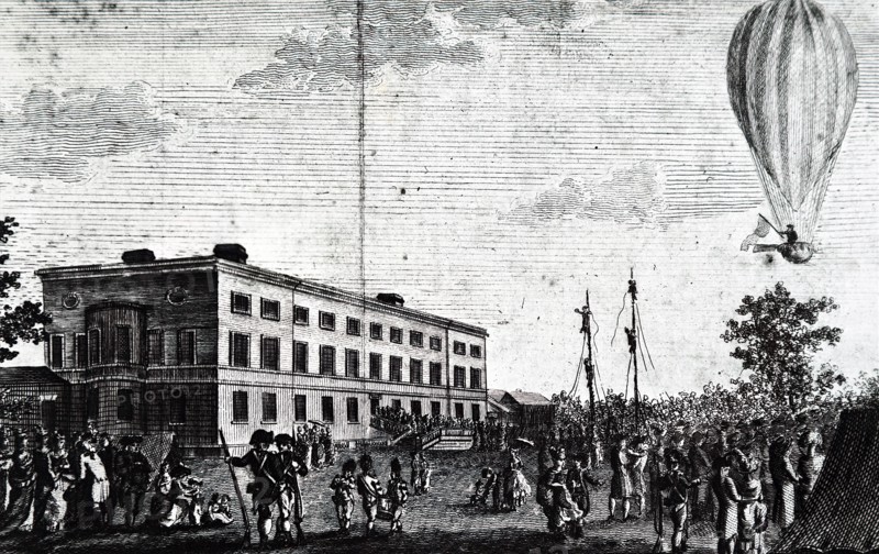 The construction of balloons in the Gare d'Orleans to carry information out of Paris during the Prussian siege